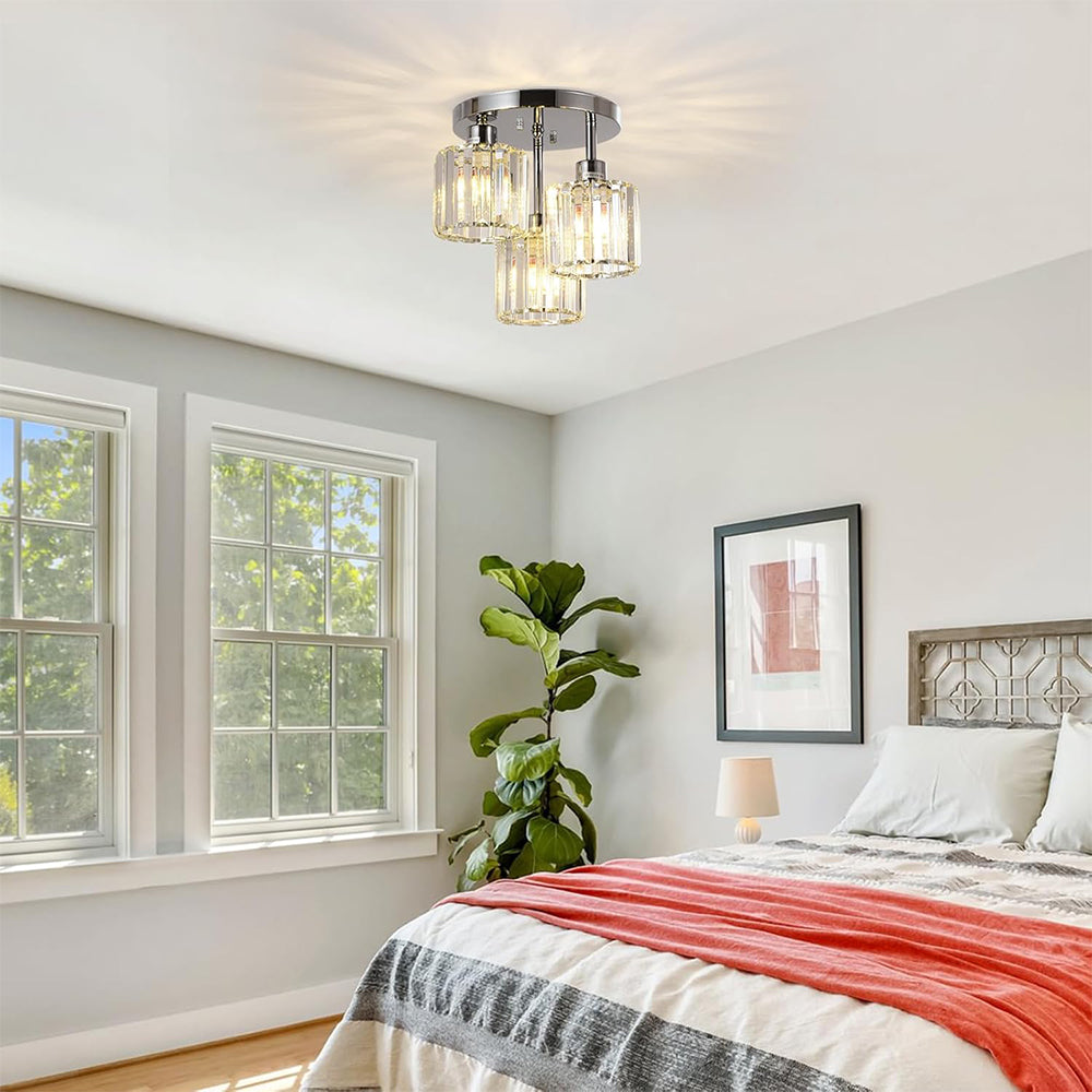 ثريا شبه مدمجة - أناقة عصرية وبريق راقٍ