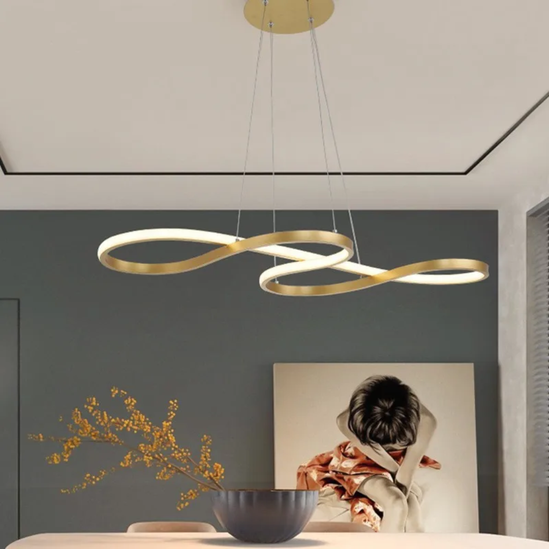 Suspension LED Moderne À Anneaux – Design Élégant Et Futuriste