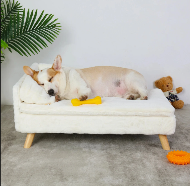 Kökssoffa för djur — Design av vinklad upphöjd