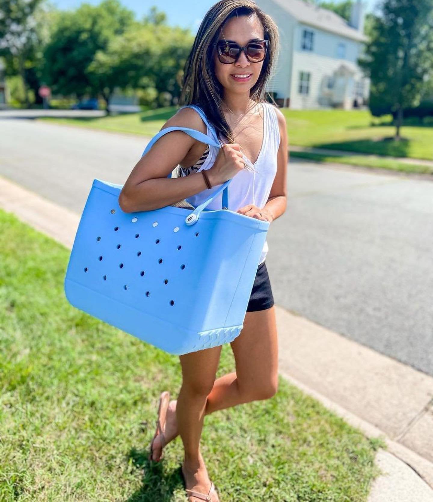 Rigid Beach Bag - Colorful Design and Large Capacity