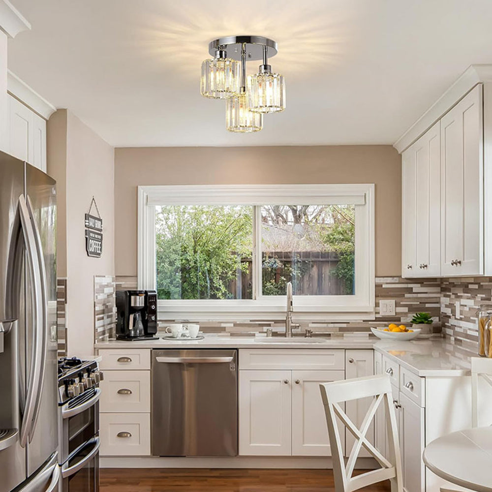 ثريا شبه مدمجة - أناقة عصرية وبريق راقٍ