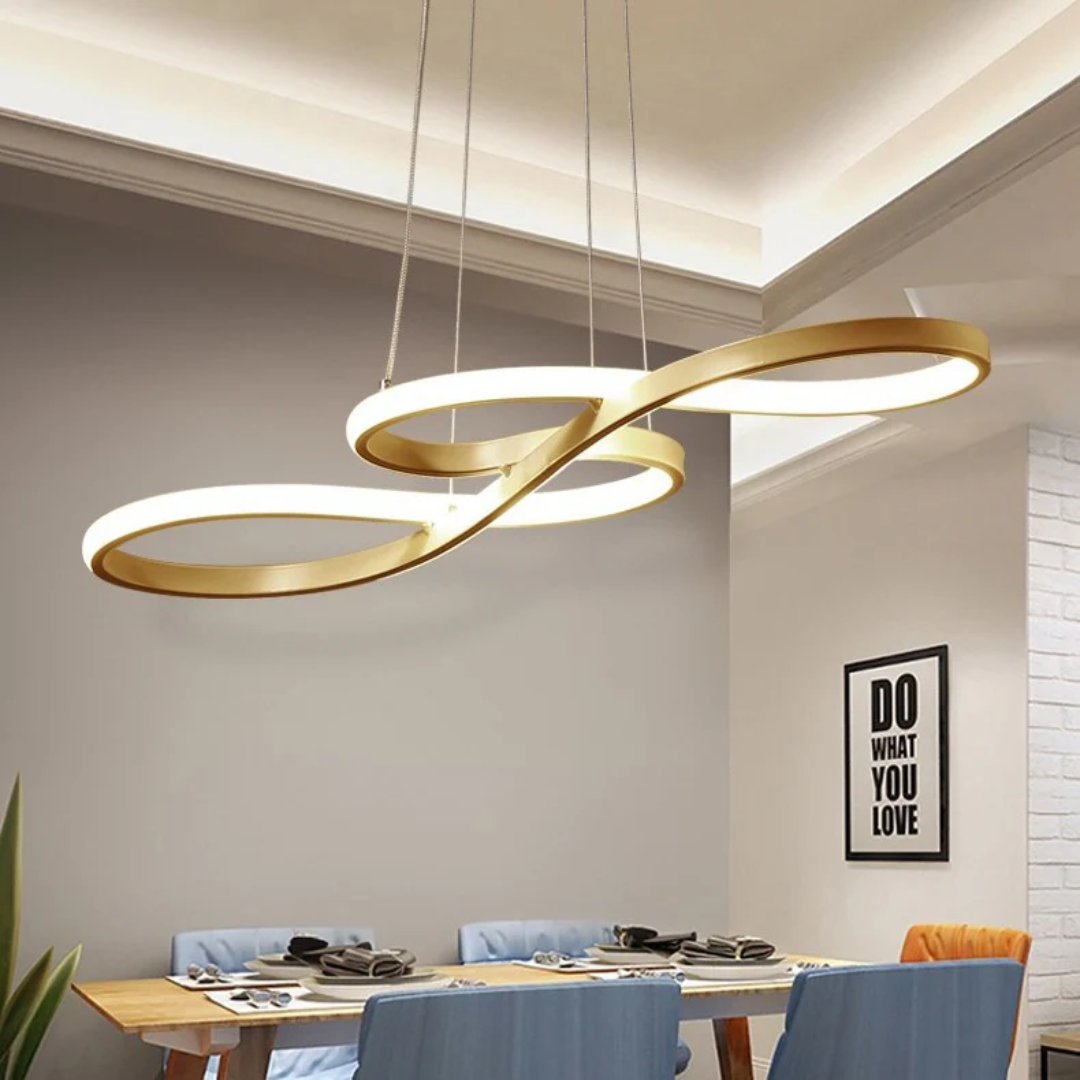 Suspension LED Moderne À Anneaux – Design Élégant Et Futuriste