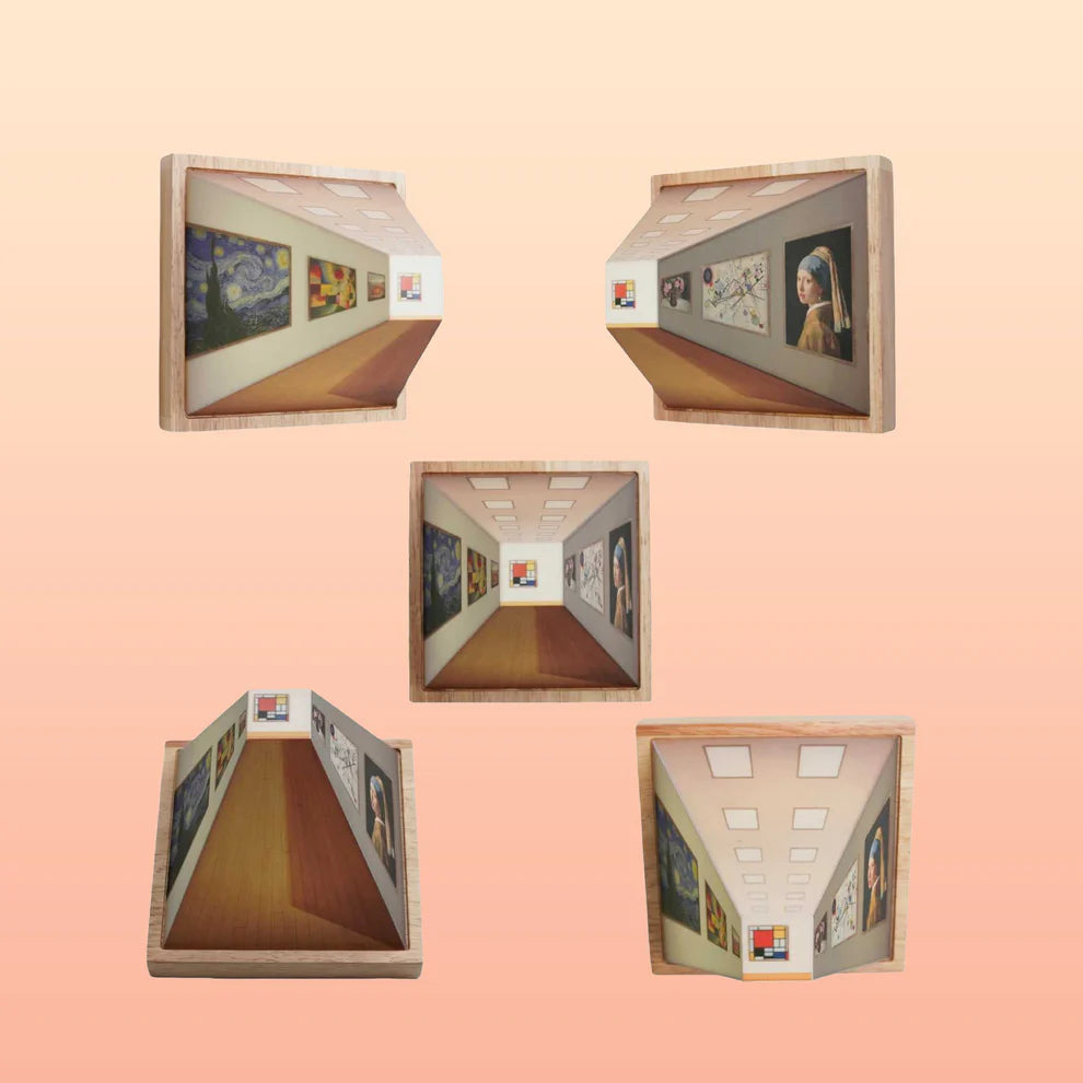 Nástěnná dekorativní lampa – 3D vizuální iluze