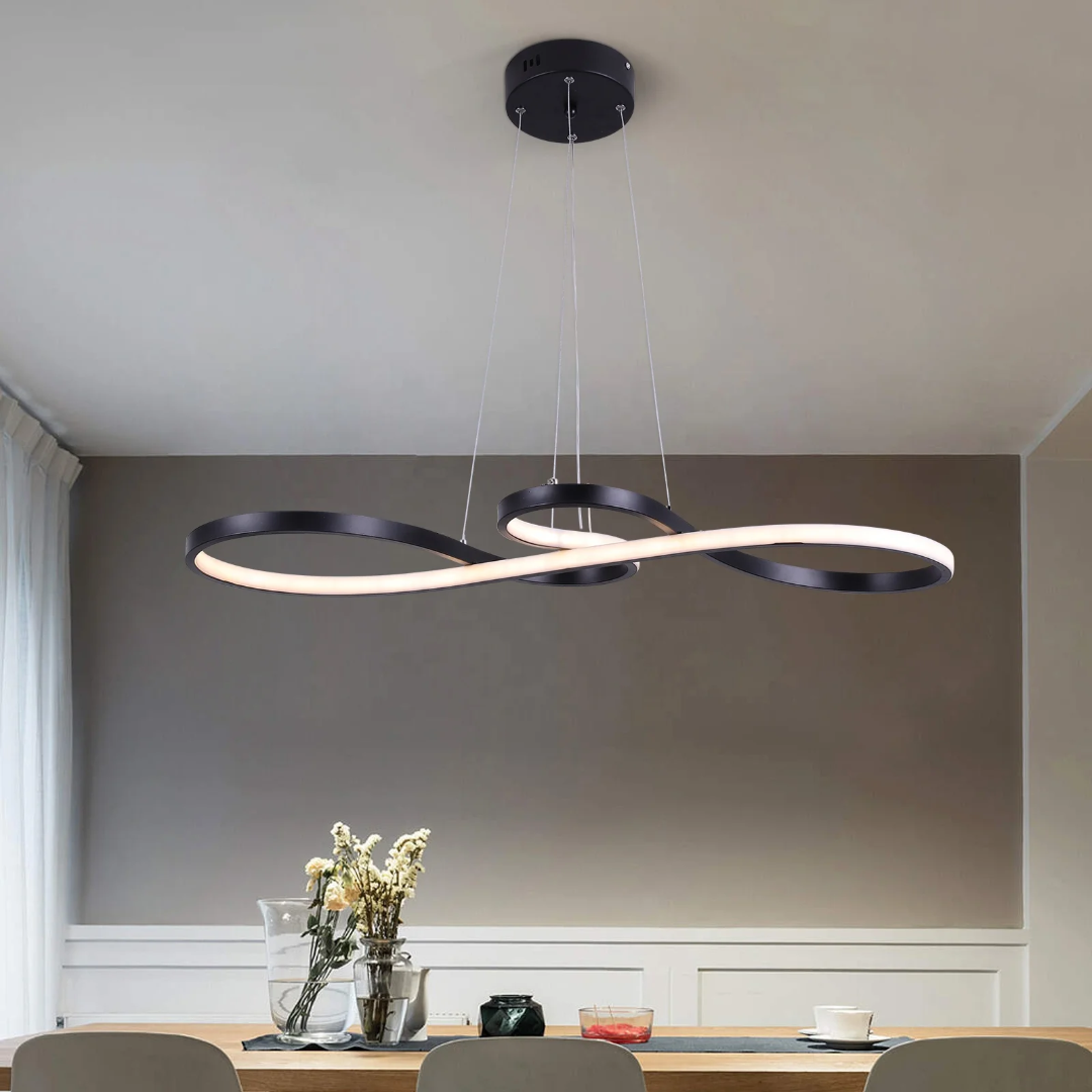Suspension LED Moderne À Anneaux – Design Élégant Et Futuriste