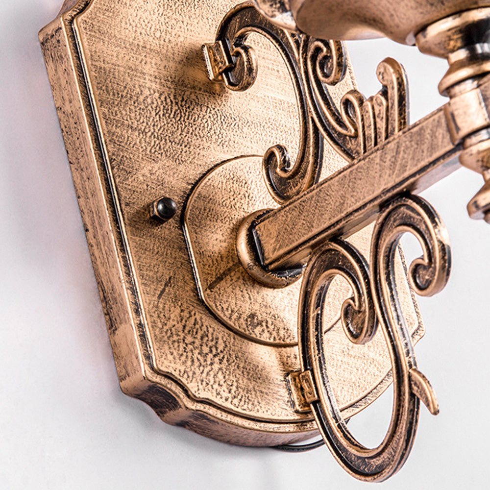 مصباح جداري عتيق من الزجاج - طراز ريترو ومقاومة للخارج