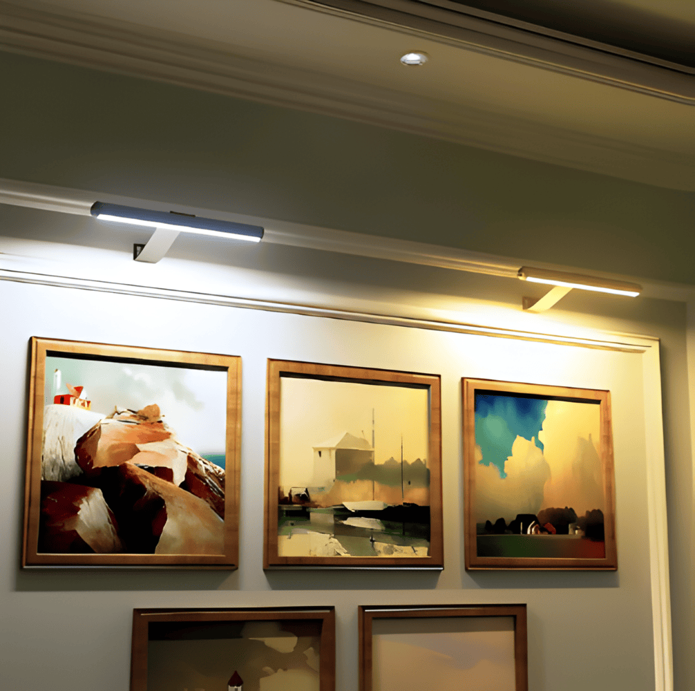 ワイヤレスUSB充電式LEDウォールランプ-フル回転&便利な充電