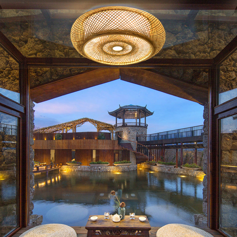 Lampada a sospensione in bambù naturale - Eleganza e autenticità