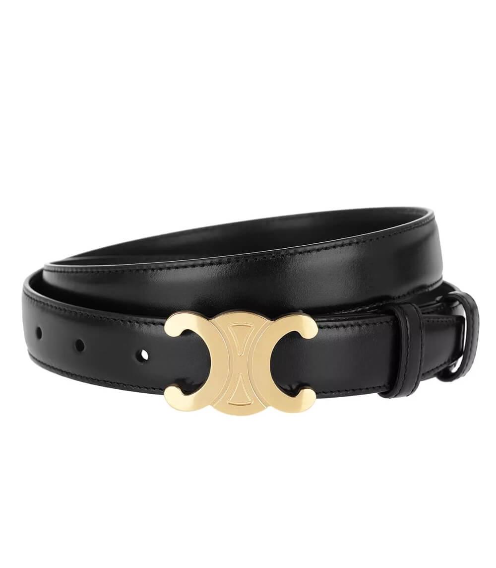Elegant Belt – Chic Finish And Trendy Golden Buckle
