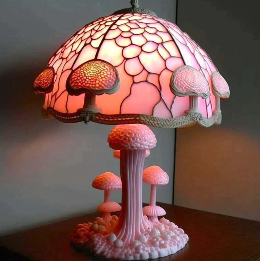 Lampka Witrażowa Uspokajająca – Łagodne Światło I Ciepła Atmosfera