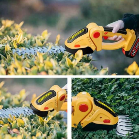 Trådløs 2-i-1 Haveværktøj — Hækkeklipper og Praktisk Saks