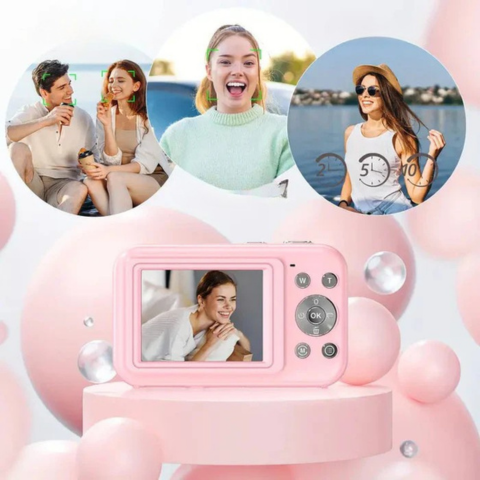 Retro digitális fényképezőgép - Klasszikus design és HD minőség