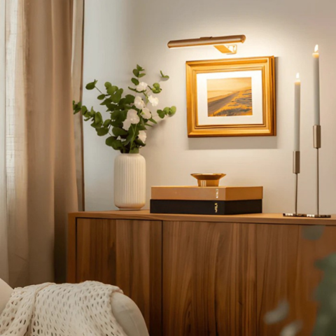 ワイヤレスUSB充電式LEDウォールランプ-フル回転&便利な充電