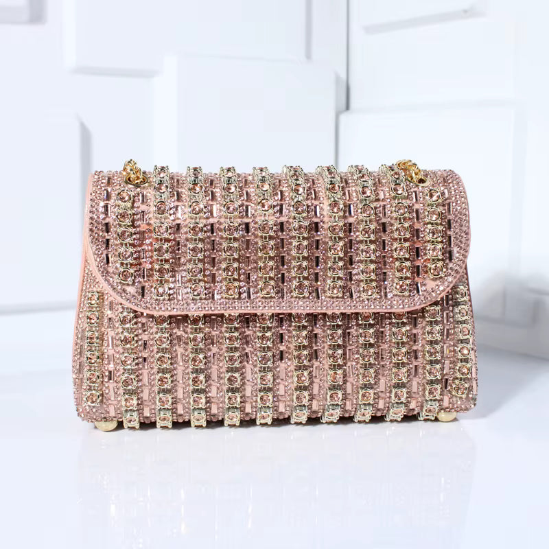 Ida | Bolso de Noche Adornado con Strass — Elegancia Brillante para Sus Salidas