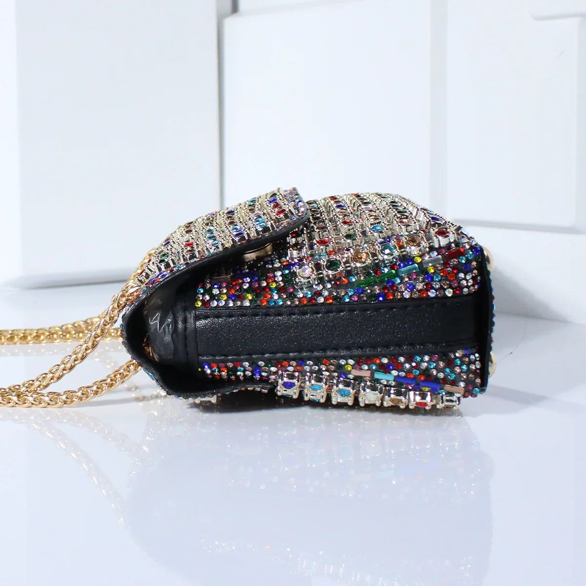 Ida | Bolso de Noche Adornado con Strass — Elegancia Brillante para Sus Salidas