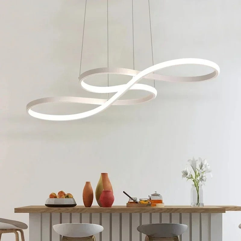Suspension LED Moderne À Anneaux – Design Élégant Et Futuriste