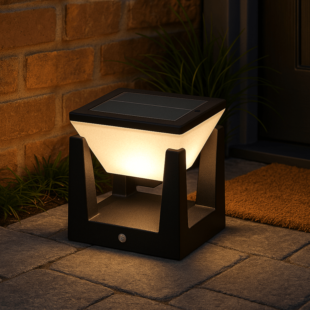 Udendørs solcellelampe