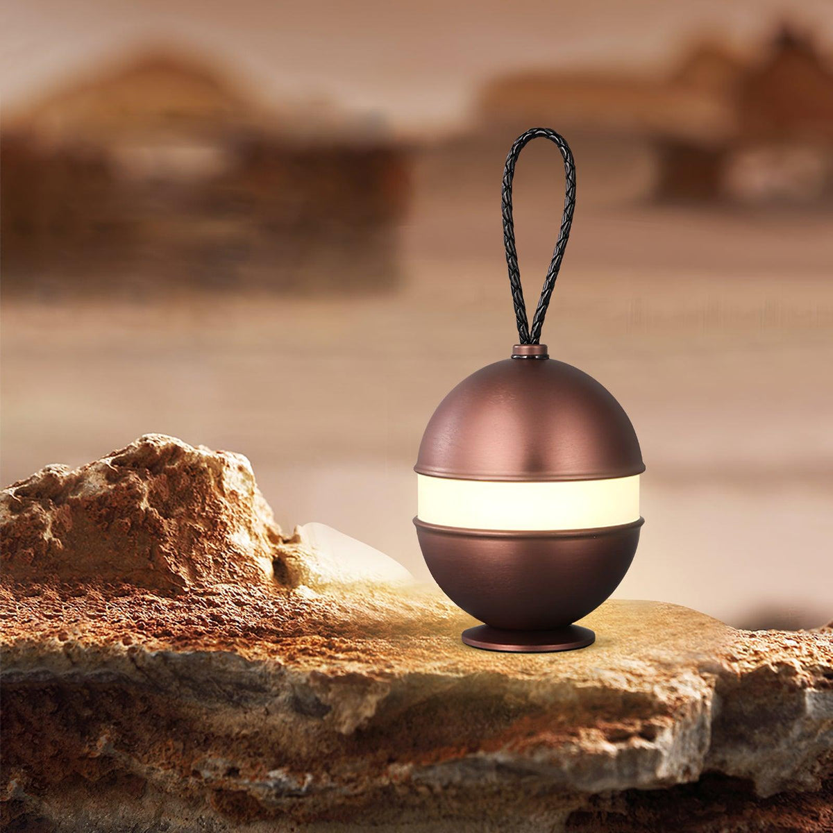 Genopladelig kuglelampe - elegant design og afslappende lys