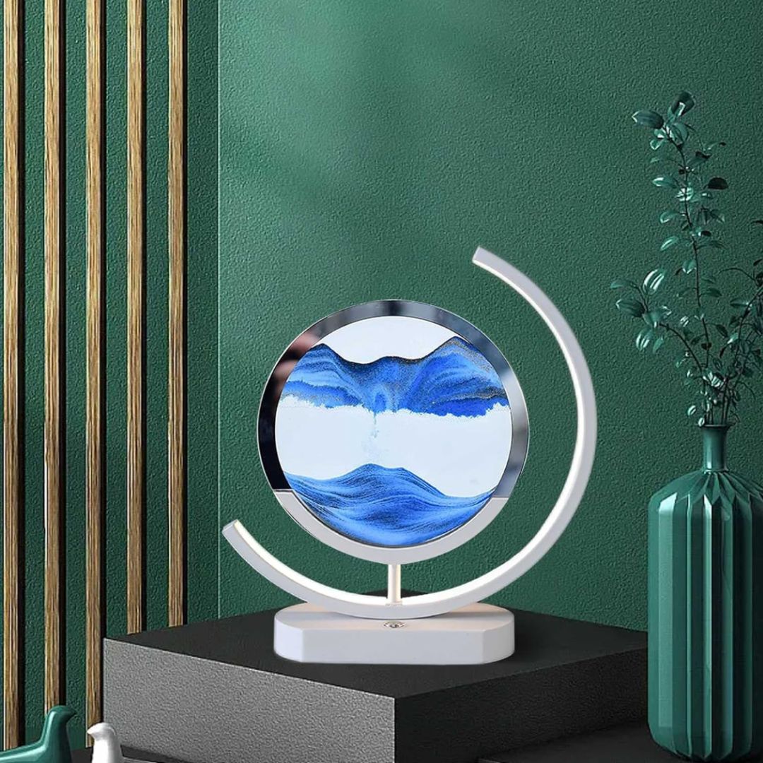 Sand Lamp In Motion – Visual Relaxation And Soothing Ambiance 