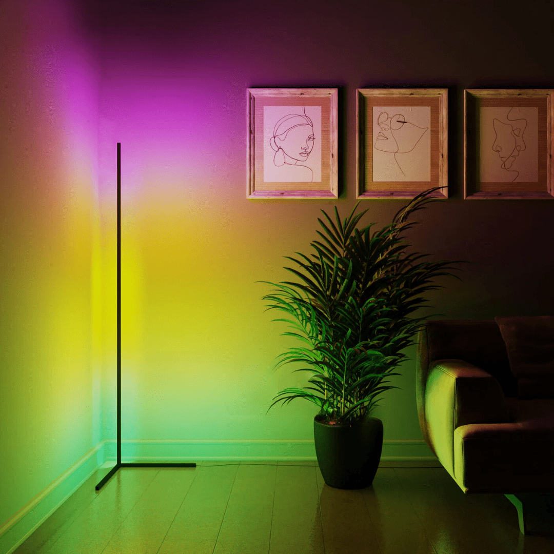 Lampada d'atmosfera ad angolo - Éclat Multicolore & Atmosphère Moderne