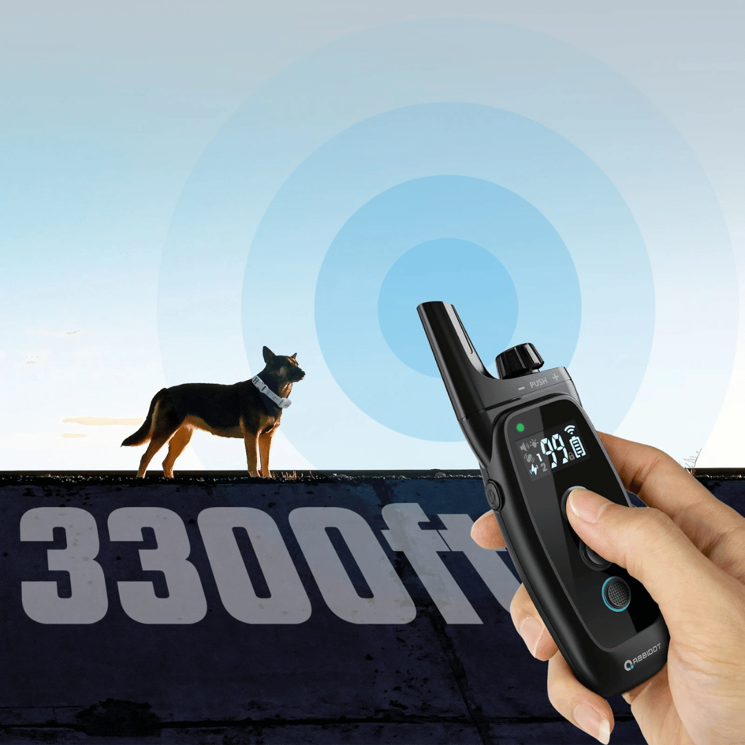 קולר אילוף לכלב – שלט LED וטווח 1000 מ 