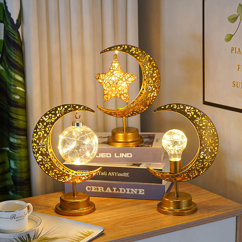 Lampe Goldener Mond - Magischer Glanz & verzauberte Stimmung