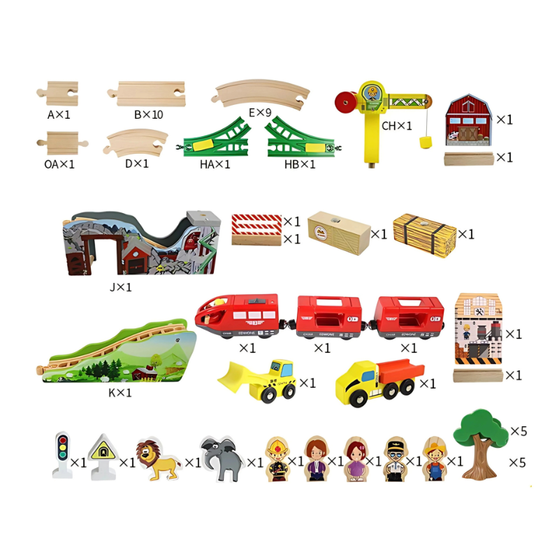 子供用鉄道玩具 - 冒険と学習の楽しみ