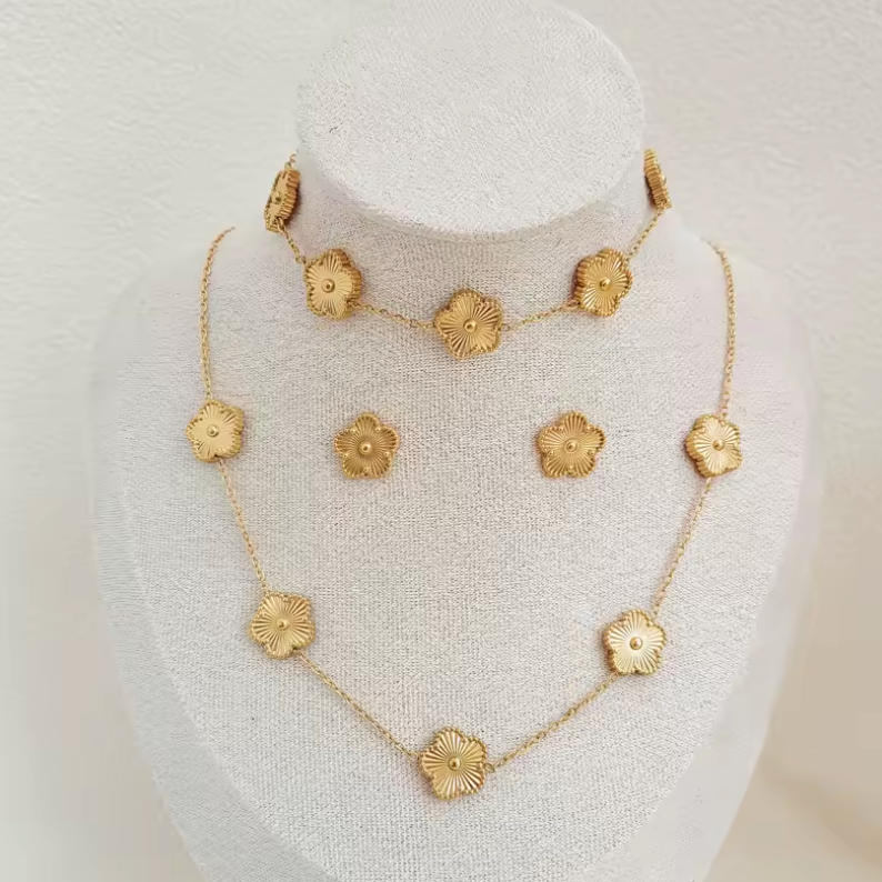 ジュエリーセット – ステンレススチールのゴールドエレガンス 