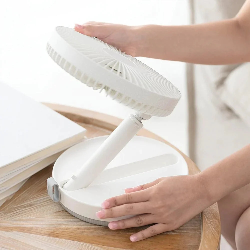 Ventilador Portátil Telescópico Con Batería Integrada 