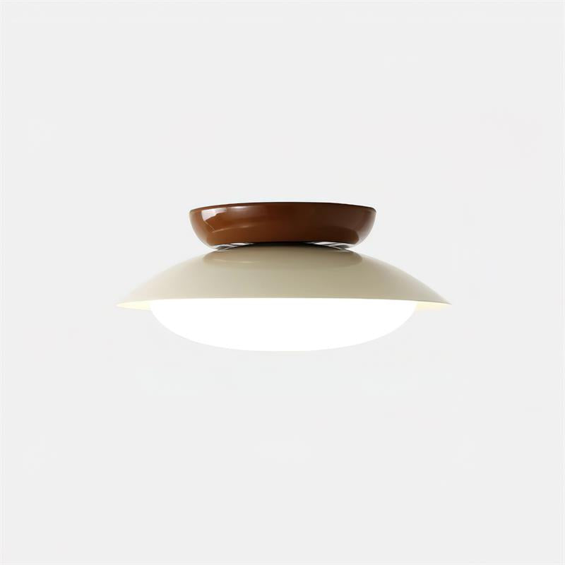 Plafoniera rotonda a LED - Bagliore naturale ed eleganza discreta