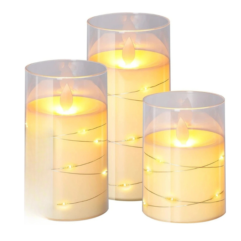 Realistic Electric Candles – Filtered Glow Without Wax or Flame 