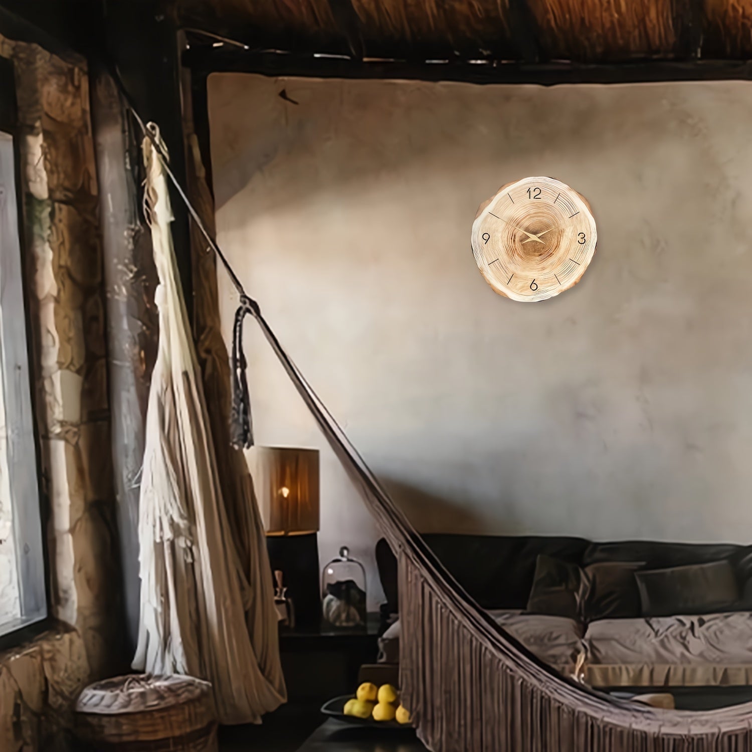 Nástěnné hodiny tiché – realistická textura a elegantní design 