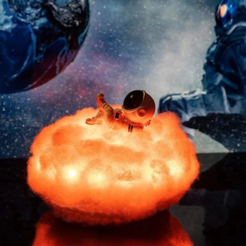 Dekorative Lampe Wolke Astronaut – Leuchtende und magische Flucht 