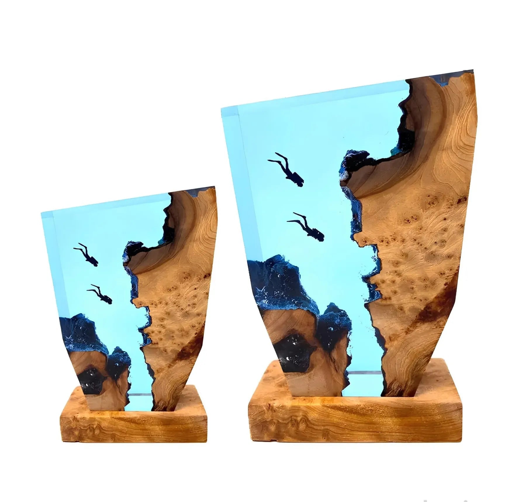 מנורת שולחן אוקיאנית – קישוט מואר מרגיע 