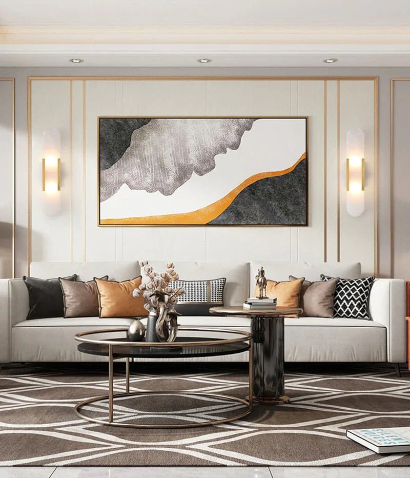 Mustakultainen LED-seinävalaisin – Moderni eleganssi ja tyylikäs muotoilu 