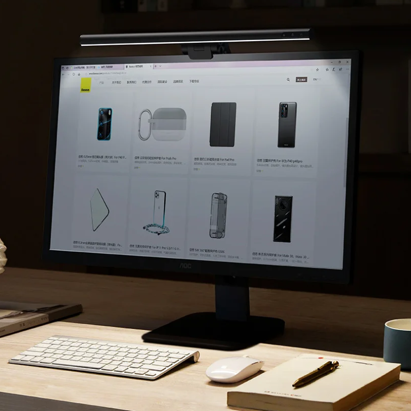 מנורת LED שולחנית - תאורה אלחוטית למסך 