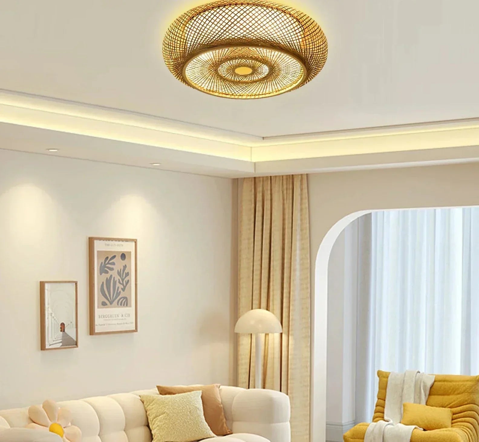 Natural Bamboo Hanging Lamp - Elegance and Authenticity