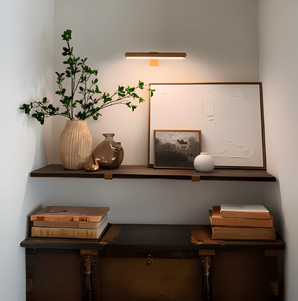 ワイヤレスUSB充電式LEDウォールランプ-フル回転＆便利な充電