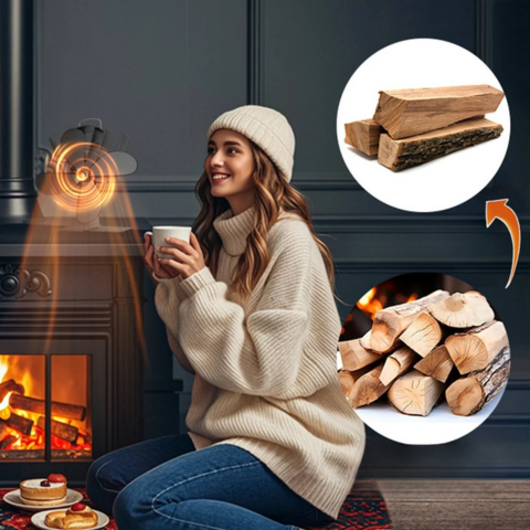 Ventilator de sobă cu 5 pale — Difuzie optimă a căldurii 