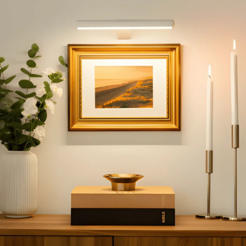 ワイヤレスUSB充電式LEDウォールランプ-フル回転＆便利な充電