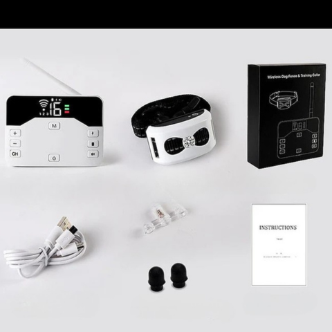 Drahtlose Zaun mit Trainingshalsband – Sicherheit und Erziehung für Hunde 