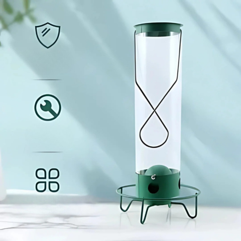 吊り下げ式鳥の餌箱 – リス防止と簡単な補充 