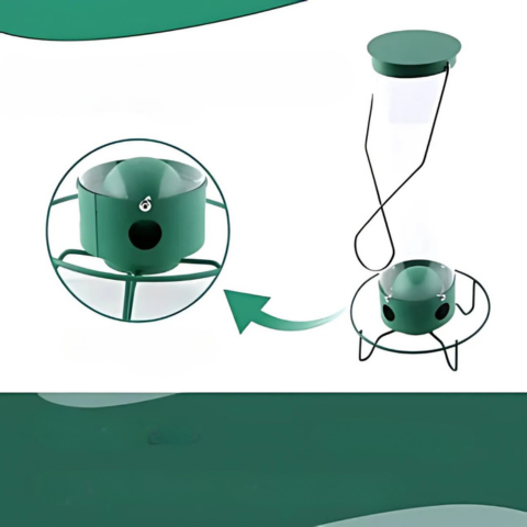 吊り下げ式鳥の餌箱 – リス防止と簡単な補充 