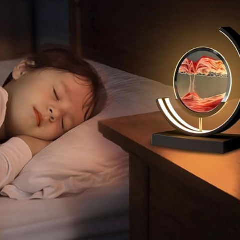 Lampe À Sable En Mouvement – Relaxation Visuelle Et Ambiance Apaisante