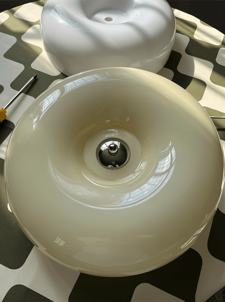 スカンジナビアガラスシーリングライト - モダンな装飾と簡単な取り付け