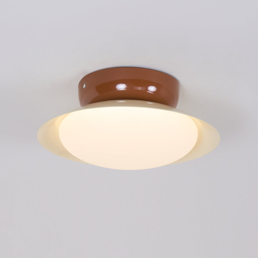 Plafoniera rotonda a LED - Bagliore naturale ed eleganza discreta