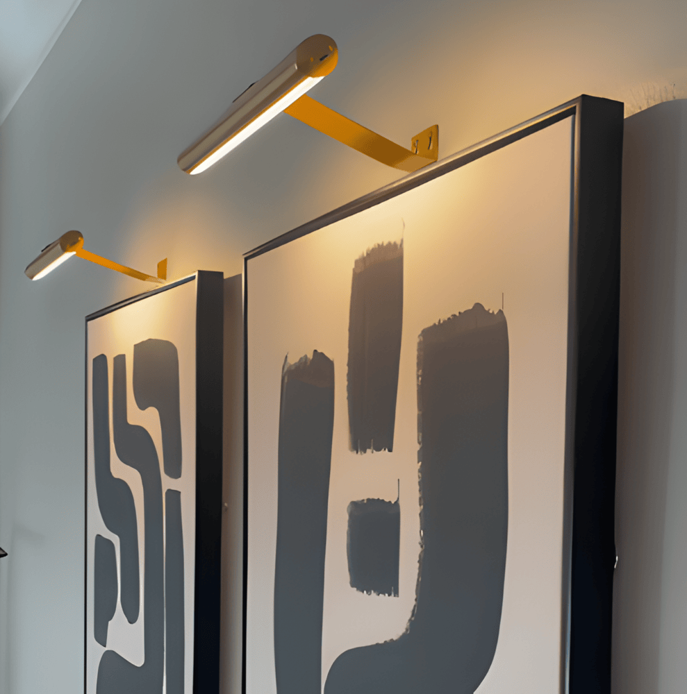 ワイヤレスUSB充電式LEDウォールランプ-フル回転＆便利な充電