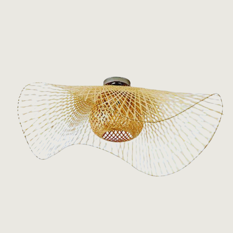 Japanese Style Wicker Hanging Lamp – Nature and Serenity 