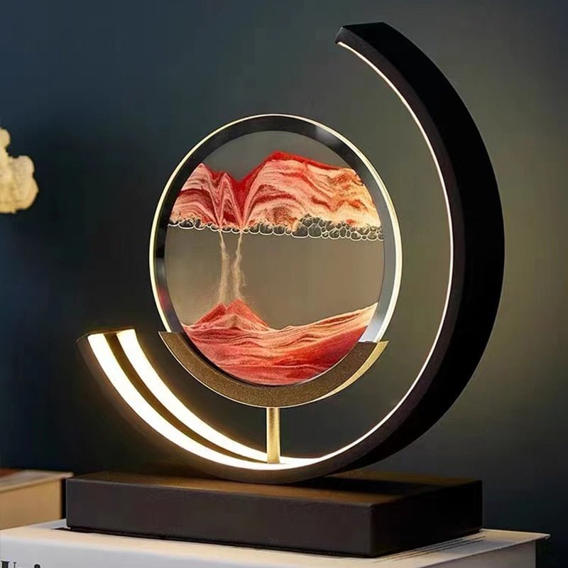 Sand Lamp In Motion – Visual Relaxation And Soothing Ambiance 