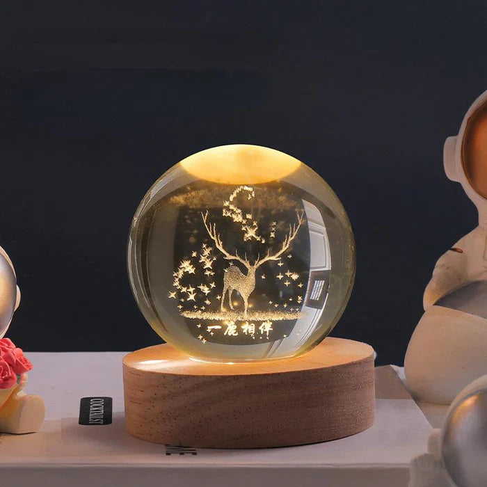 Decorative Led Lamp – Engraved Finish and Contemporary Style 