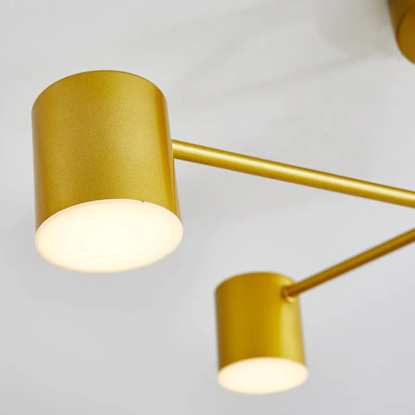 Plafonnier Moderne À 6 Têtes LED Orientables – Éclairage Polyvalent Et Design Chic